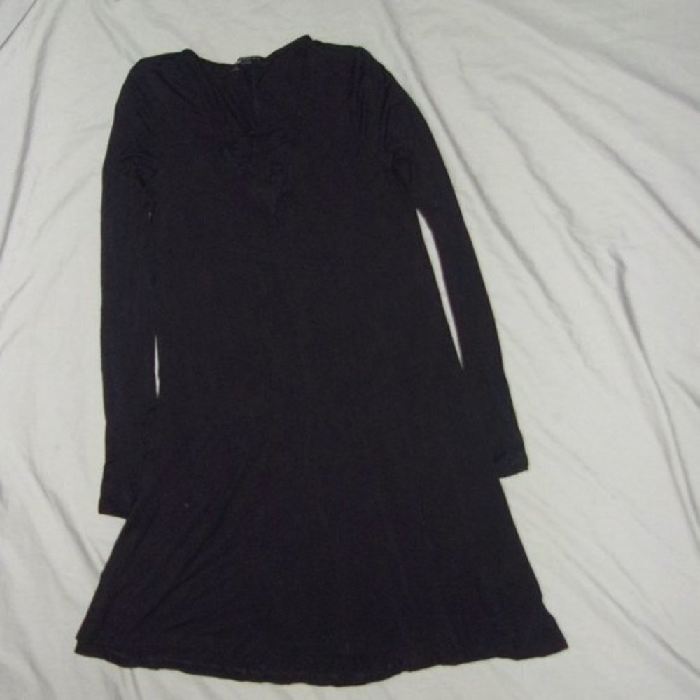 Express size small womens casual dress black long sleeved - Picture 2 of 5